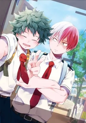 Cute Deku And Todoroki Wallpaper