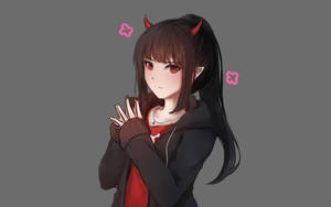 Cute Devil Horns Wallpaper