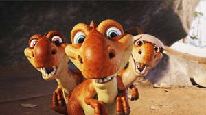 Cute Dinosaur Hatchlings Ice Age Wallpaper