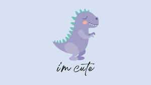 Cute Dinosaur Phone Purple Tyrannosaurus Wallpaper