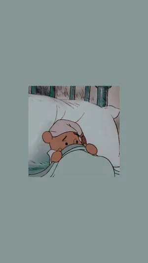 Cute Disney Pooh Frightened Wallpaper
