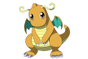 Cute Dragonite Pokemon Wallpaper