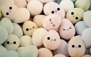 Cute Easter Egg Smileys Wallpaper