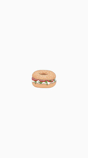 Cute Food Iphone Bagel Wallpaper