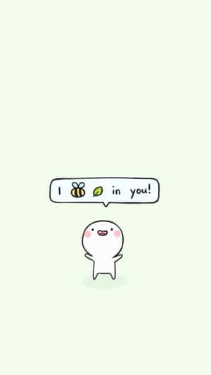Cute Funny Green Art Wallpaper