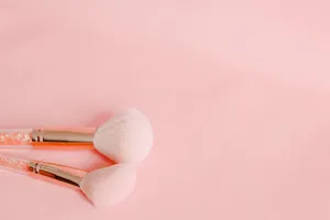 Cute Girly Brushes Wallpaper