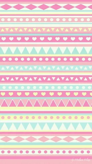 Cute Girly Pastel Patterns Wallpaper