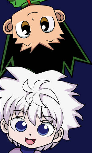 Cute Gon And Killua Hunter X Hunter Iphone Wallpaper