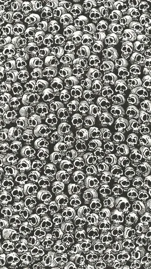 Cute Gothic Skulls Wallpaper