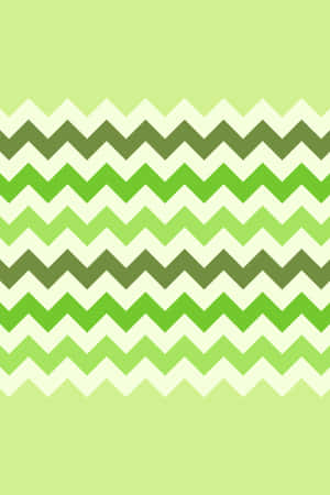 Cute Green Zigzag Pattern Wallpaper