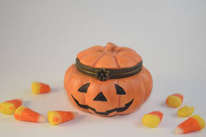 Cute Halloween Candy Jar Wallpaper