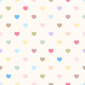 Cute Heart Polka Dots Wallpaper