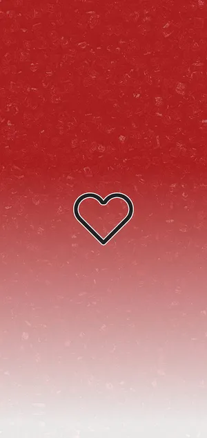 Cute Instagram Heart On Red Wallpaper
