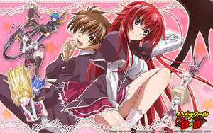 Cute Issei Rias High School Dxd Wallpaper