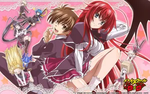Cute Issei Rias High School Dxd Wallpaper