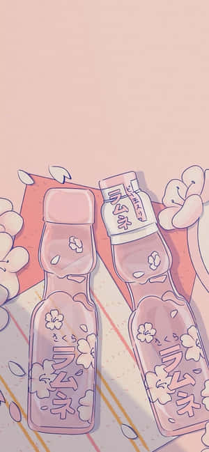 Cute Japanese Food Illustration Wallpaper