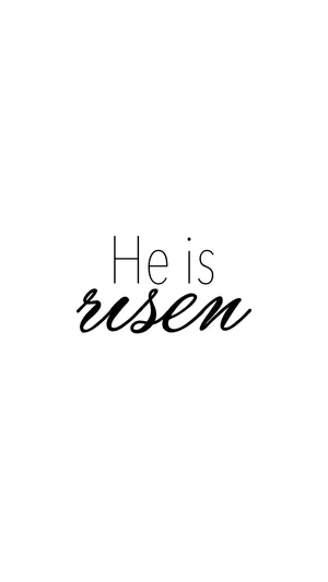 Cute Jesus He Is Risen Wallpaper