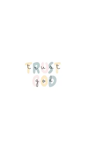 Cute Jesus Trust God Wallpaper