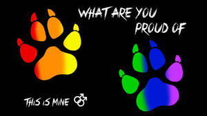 Cute Little Pawprint Pride Wallpaper