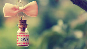 Cute Love Little Bottle Wallpaper