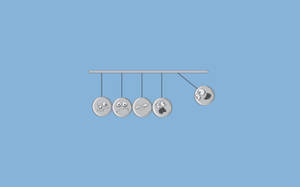 Cute Minimalist Balls Wallpaper