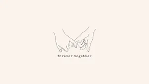 Cute Minimalist Couple Wallpaper