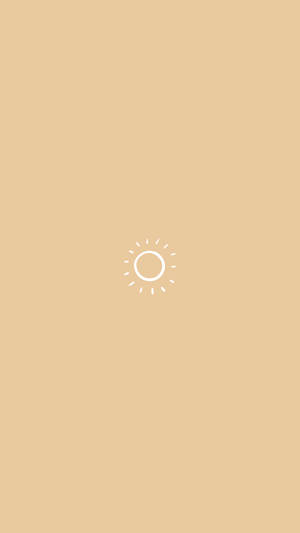 Cute Minimalist Sun Wallpaper