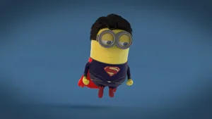 Cute Minion Superman Phil Wallpaper