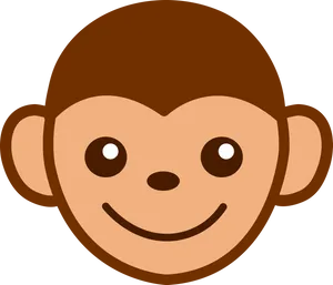 Cute Monkey Face Graphic Wallpaper