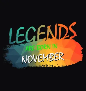 Cute November Legends Quote Wallpaper