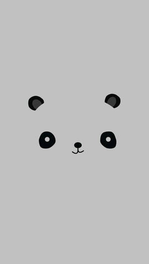 Cute Panda Minimalist Artwork Wallpaper