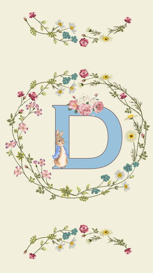 Cute Pastel Aesthetic Letter D Wallpaper