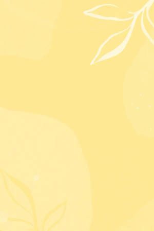 Cute Pastel Aesthetic Plain Yellow Wallpaper