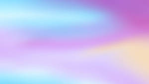 Cute Pastel Colors Holographic Pattern Wallpaper