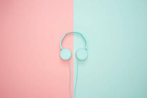 Cute Pastel Headphones Wallpaper