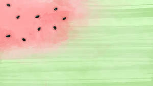 Cute Pastel Watermelon Wallpaper