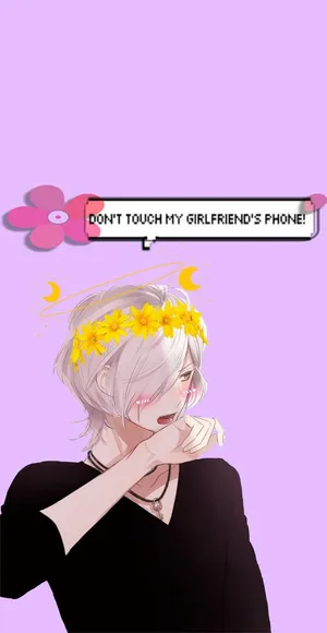 Cute Pink Aesthetic Anime Boy Wallpaper