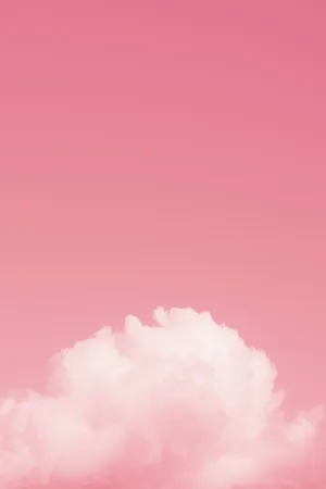 Cute Pink Aesthetic White Fluffy Cloud Wallpaper