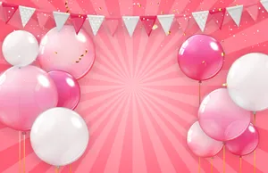 Cute Pink Birthday Wallpaper