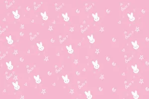 Cute Pink Doodle Wallpaper