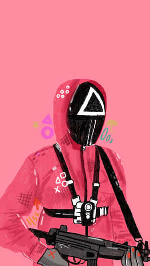 Cute Pink Squid Game Pfp Wallpaper