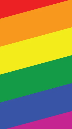 Cute Pride Color Strip Portrait Wallpaper