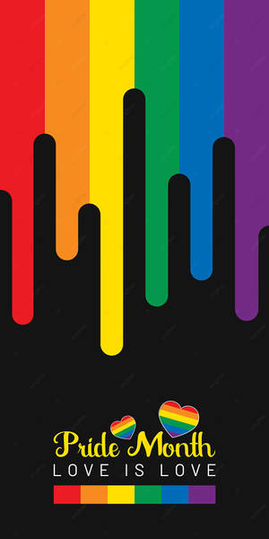 Cute Pride Leaking Paint Design Wallpaper