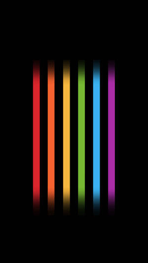 Cute Pride Lines In Black Wallpaper