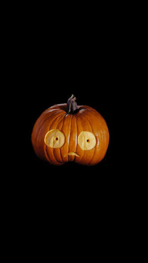 Cute Pumpkin Iphone Carved Wallpaper