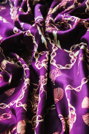 Cute Purple White Textile Wallpaper