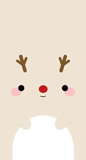 Cute Reindeer Christmas Close-up Wallpaper