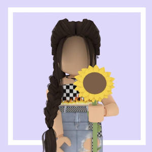 Cute Roblox Girl Braided Hair Wallpaper