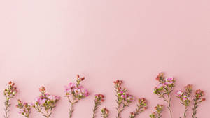 Cute Rose Gold Flowers Wallpaper