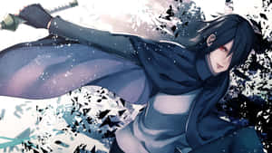 Cute Sasuke Looking Adorable Wallpaper